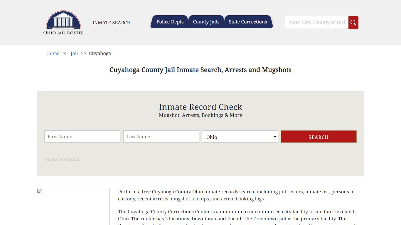 Cuyahoga County Jail Inmate Search, Arrests and Mugshots